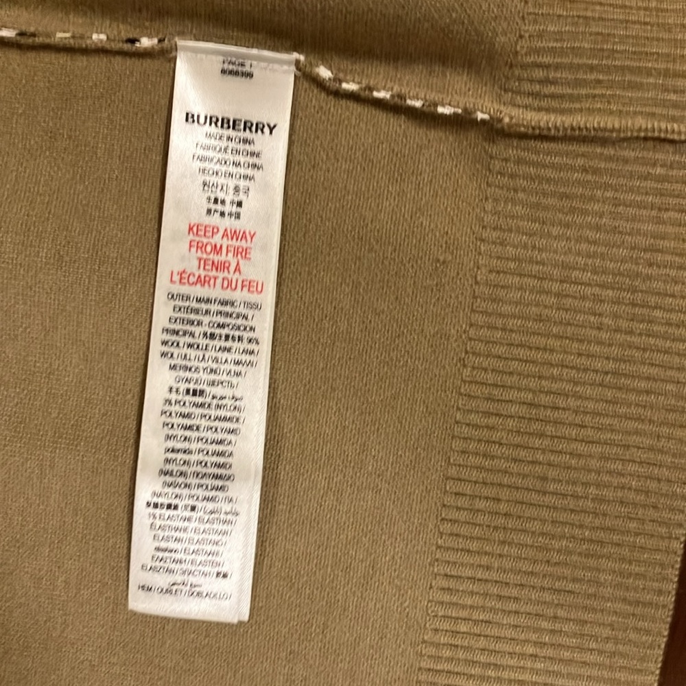 NWT Burberry London Cardigan Size 6Y - Picture 9 of 9